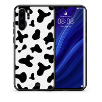 Thumbnail for Θήκη Huawei P30 Pro Cow Print από τη Smartfits με σχέδιο στο πίσω μέρος και μαύρο περίβλημα | Huawei P30 Pro Cow Print case with colorful back and black bezels