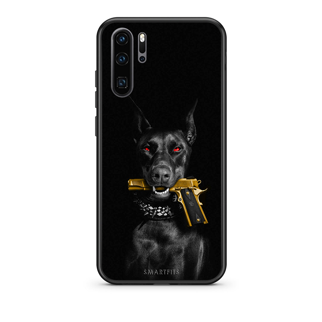Huawei P30 Pro Golden Gun Θήκη Αγίου Βαλεντίνου από τη Smartfits με σχέδιο στο πίσω μέρος και μαύρο περίβλημα | Smartphone case with colorful back and black bezels by Smartfits