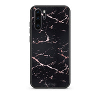 Thumbnail for 4 - Huawei P30 Pro  Black Rosegold Marble case, cover, bumper
