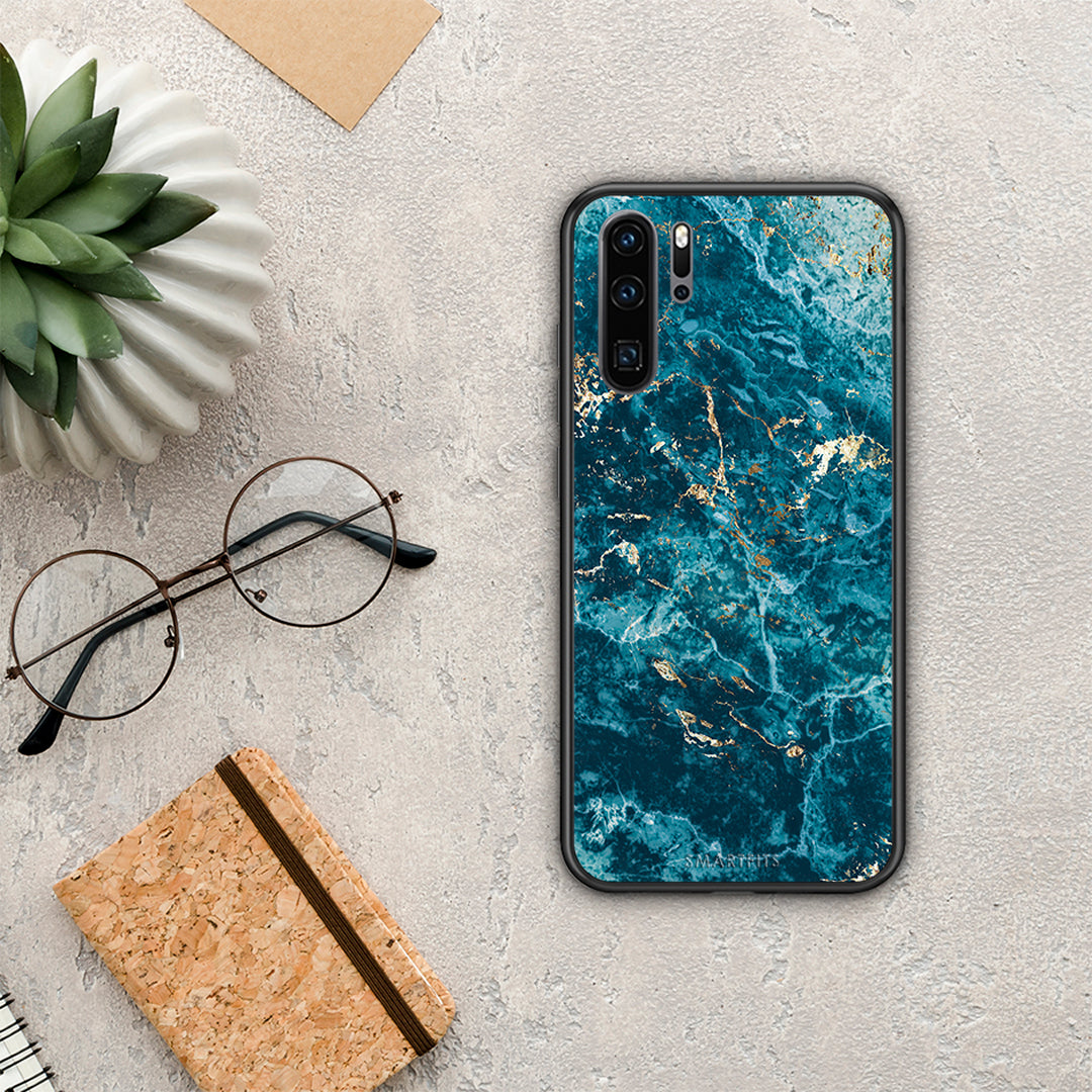 Marble Blue - Huawei P30 Pro θήκη