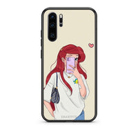 Thumbnail for Huawei P30 Pro Walking Mermaid Θήκη από τη Smartfits με σχέδιο στο πίσω μέρος και μαύρο περίβλημα | Smartphone case with colorful back and black bezels by Smartfits
