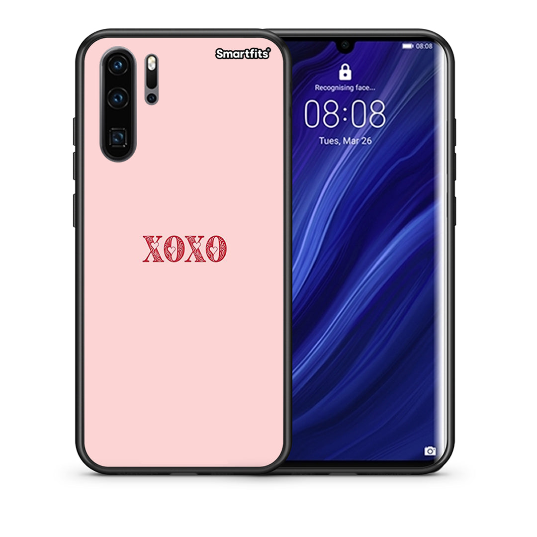 Θήκη Huawei P30 Pro XOXO Love από τη Smartfits με σχέδιο στο πίσω μέρος και μαύρο περίβλημα | Huawei P30 Pro XOXO Love case with colorful back and black bezels
