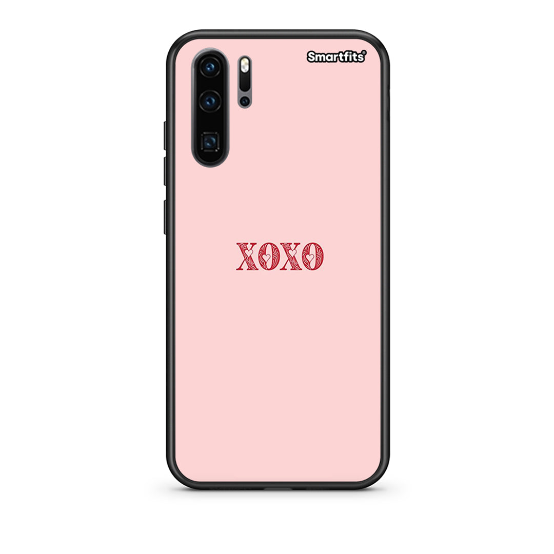 Huawei P30 Pro XOXO Love θήκη από τη Smartfits με σχέδιο στο πίσω μέρος και μαύρο περίβλημα | Smartphone case with colorful back and black bezels by Smartfits