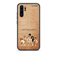 Thumbnail for Huawei P30 Pro You Go Girl θήκη από τη Smartfits με σχέδιο στο πίσω μέρος και μαύρο περίβλημα | Smartphone case with colorful back and black bezels by Smartfits