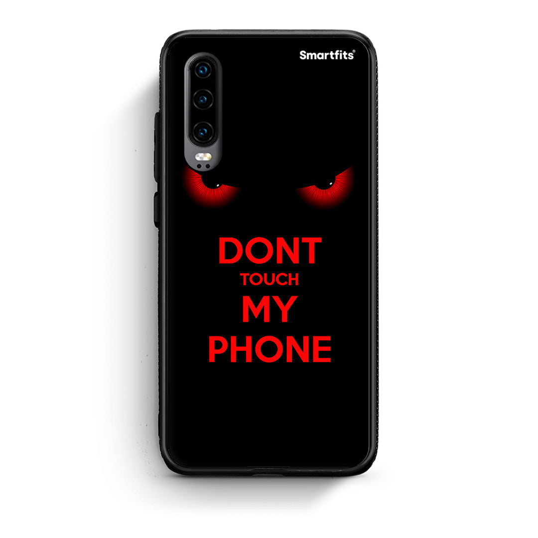 Huawei P30 Touch My Phone Θήκη από τη Smartfits με σχέδιο στο πίσω μέρος και μαύρο περίβλημα | Smartphone case with colorful back and black bezels by Smartfits
