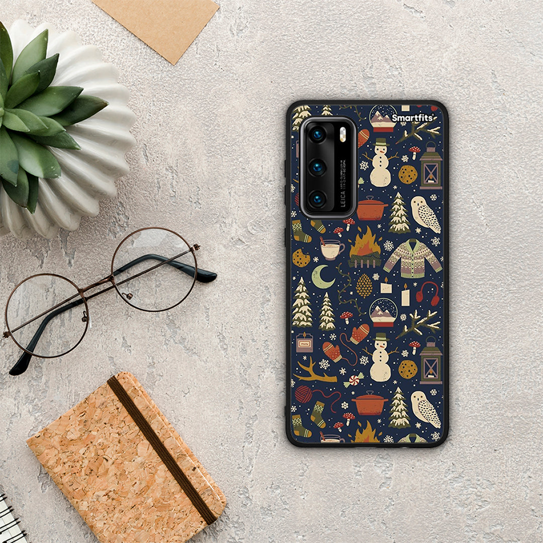 Christmas Elements - Huawei P40 θήκη