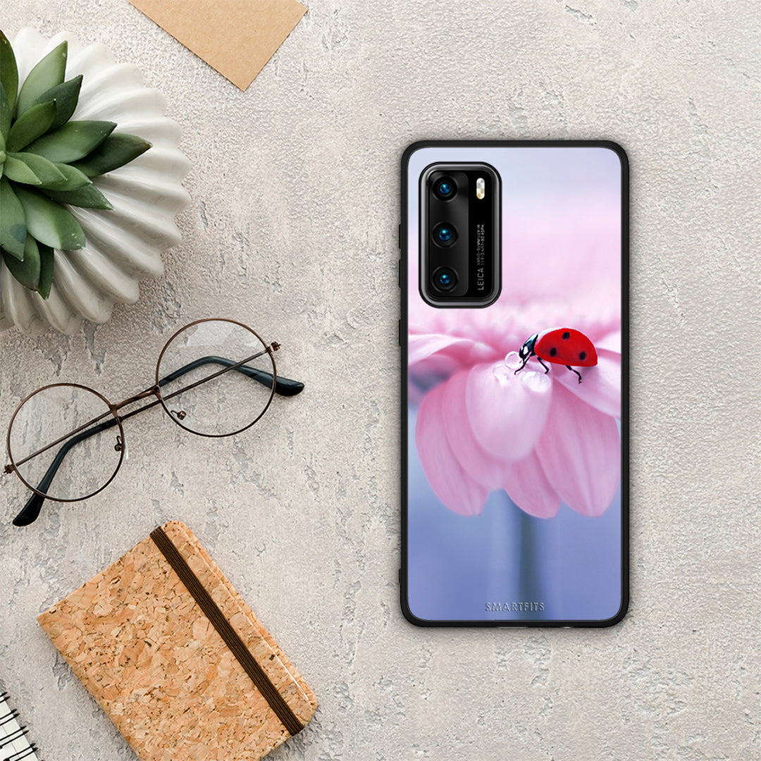 Ladybug Flower - Huawei P40 θήκη