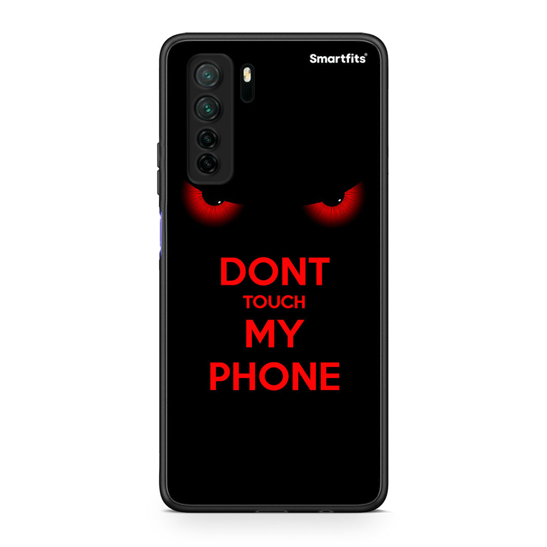 Θήκη Huawei P40 Lite 5G Touch My Phone από τη Smartfits με σχέδιο στο πίσω μέρος και μαύρο περίβλημα | Huawei P40 Lite 5G Touch My Phone Case with Colorful Back and Black Bezels