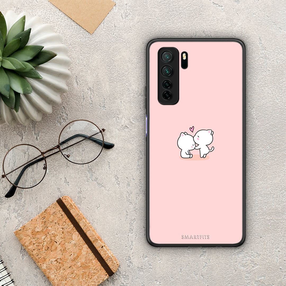 Θήκη Huawei P40 Lite 5G Valentine Love από τη Smartfits με σχέδιο στο πίσω μέρος και μαύρο περίβλημα | Huawei P40 Lite 5G Valentine Love Case with Colorful Back and Black Bezels