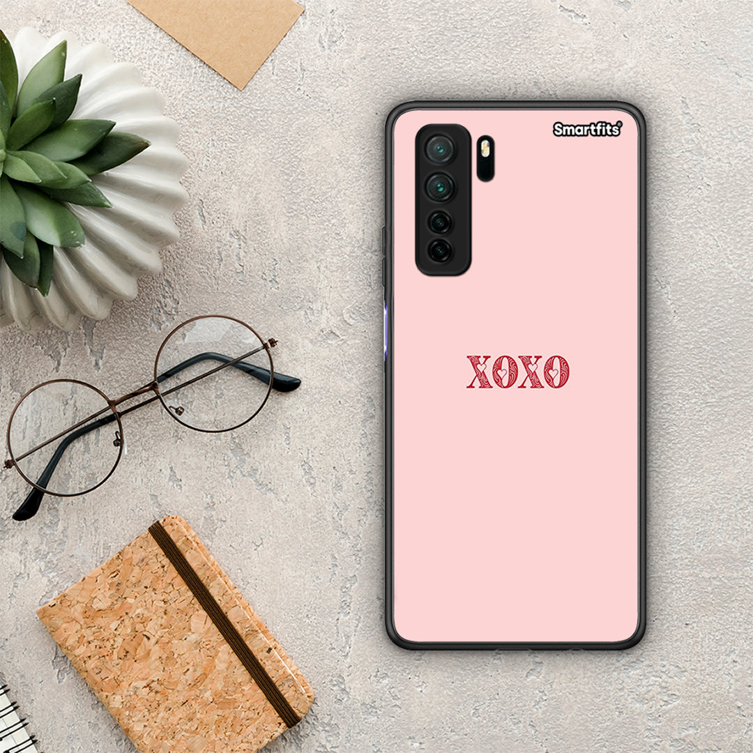 Θήκη Huawei P40 Lite 5G XOXO Love από τη Smartfits με σχέδιο στο πίσω μέρος και μαύρο περίβλημα | Huawei P40 Lite 5G XOXO Love Case with Colorful Back and Black Bezels