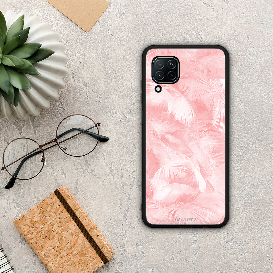 Boho Pink Feather - Huawei P40 Lite θήκη