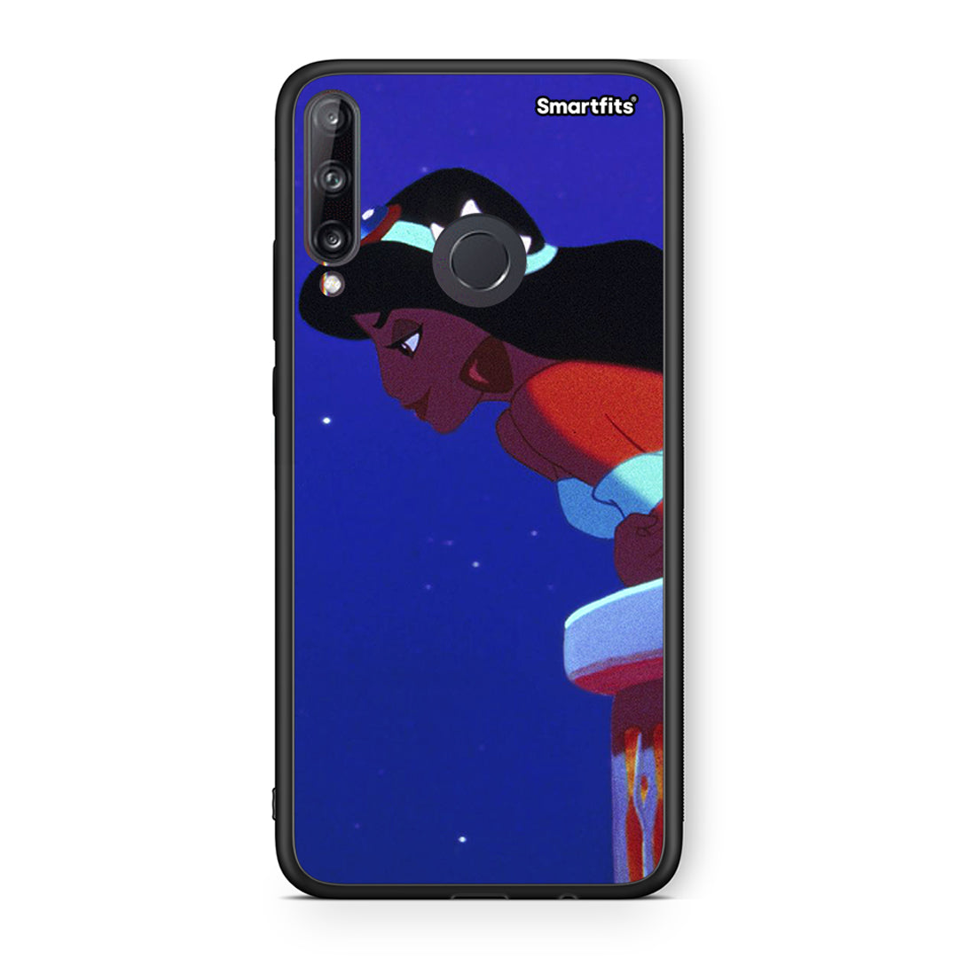 Huawei P40 Lite E Alladin And Jasmine Love 2 θήκη από τη Smartfits με σχέδιο στο πίσω μέρος και μαύρο περίβλημα | Smartphone case with colorful back and black bezels by Smartfits