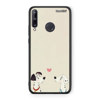 Thumbnail for Huawei P40 Lite E Dalmatians Love θήκη από τη Smartfits με σχέδιο στο πίσω μέρος και μαύρο περίβλημα | Smartphone case with colorful back and black bezels by Smartfits