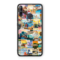 Thumbnail for Huawei P40 Lite E Live To Travel θήκη από τη Smartfits με σχέδιο στο πίσω μέρος και μαύρο περίβλημα | Smartphone case with colorful back and black bezels by Smartfits