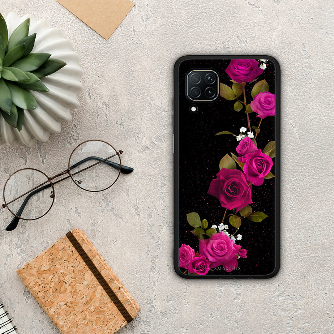 Flower Red Roses - Huawei P40 Lite θήκη