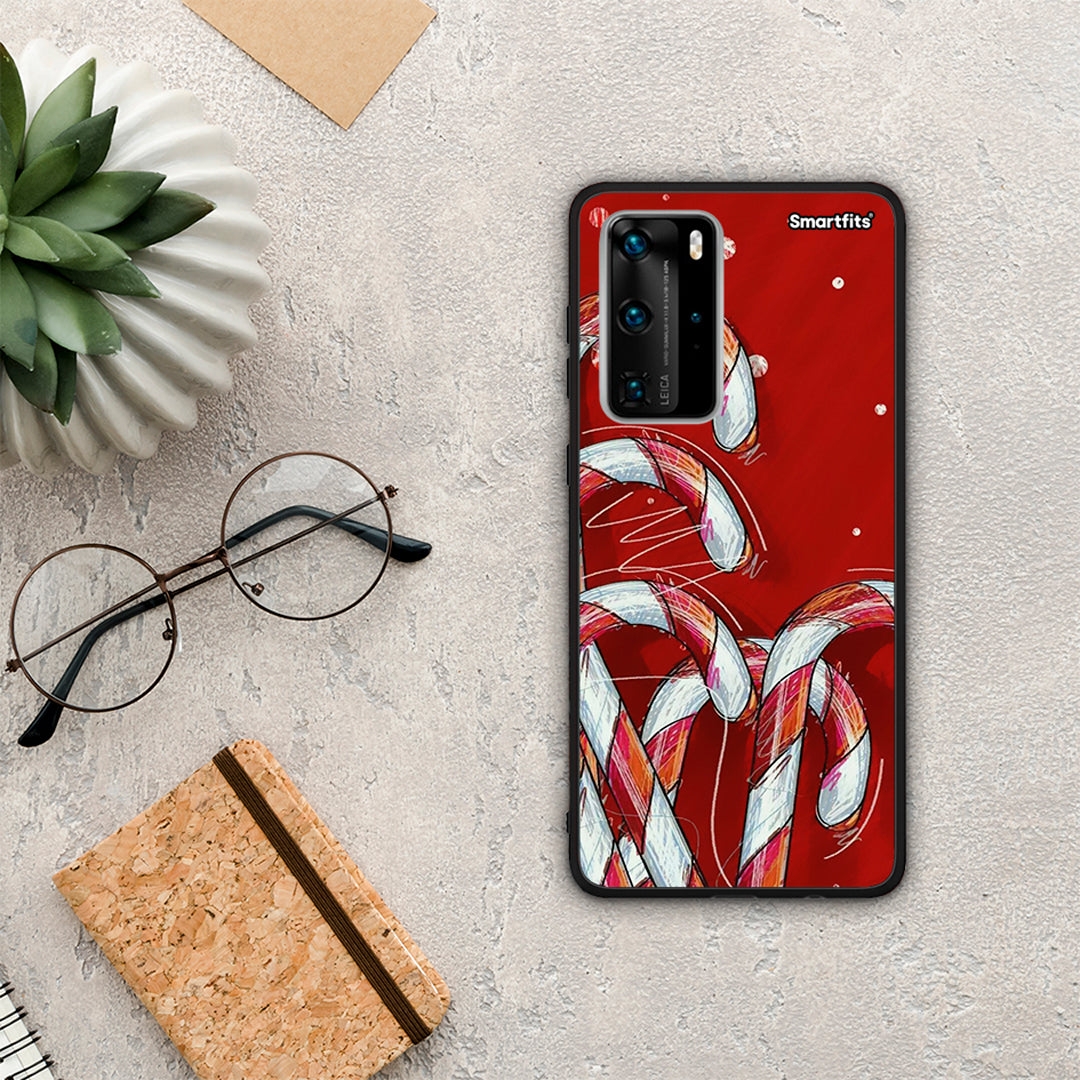 Candy Cane - Huawei P40 Pro θήκη