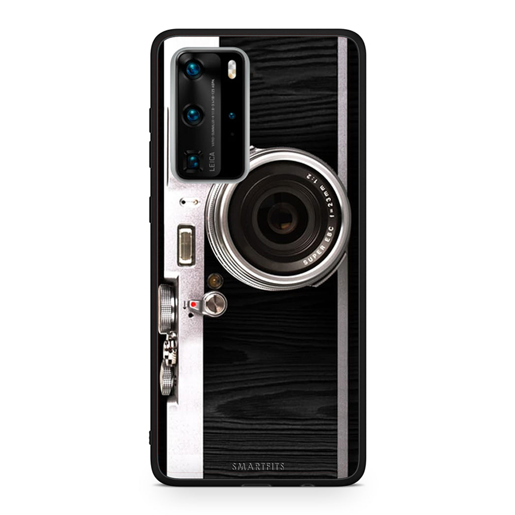 Huawei P40 Pro Emily In Paris θήκη από τη Smartfits με σχέδιο στο πίσω μέρος και μαύρο περίβλημα | Smartphone case with colorful back and black bezels by Smartfits