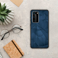 Thumbnail for Geometric Blue Abstract - Huawei P40 Pro θήκη