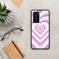Thumbnail for Lilac Hearts - Huawei P40 Pro θήκη