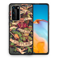 Thumbnail for Θήκη Huawei P40 Pro Ninja Turtles από τη Smartfits με σχέδιο στο πίσω μέρος και μαύρο περίβλημα | Huawei P40 Pro Ninja Turtles case with colorful back and black bezels