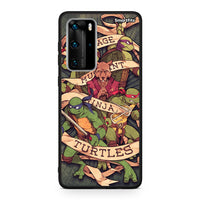Thumbnail for Huawei P40 Pro Ninja Turtles θήκη από τη Smartfits με σχέδιο στο πίσω μέρος και μαύρο περίβλημα | Smartphone case with colorful back and black bezels by Smartfits