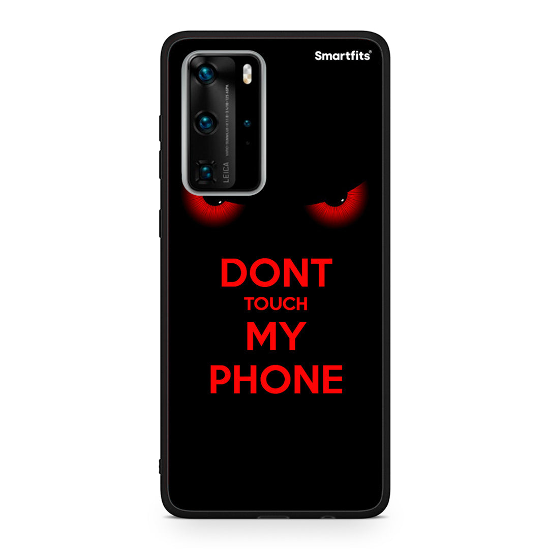 Huawei P40 Pro Touch My Phone Θήκη από τη Smartfits με σχέδιο στο πίσω μέρος και μαύρο περίβλημα | Smartphone case with colorful back and black bezels by Smartfits