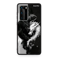 Thumbnail for Huawei P40 Pro Yin Yang Θήκη από τη Smartfits με σχέδιο στο πίσω μέρος και μαύρο περίβλημα | Smartphone case with colorful back and black bezels by Smartfits