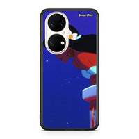 Thumbnail for Huawei P50 Alladin And Jasmine Love 2 θήκη από τη Smartfits με σχέδιο στο πίσω μέρος και μαύρο περίβλημα | Smartphone case with colorful back and black bezels by Smartfits