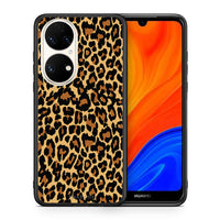 Thumbnail for Θήκη Huawei P50 Leopard Animal από τη Smartfits με σχέδιο στο πίσω μέρος και μαύρο περίβλημα | Huawei P50 Leopard Animal case with colorful back and black bezels