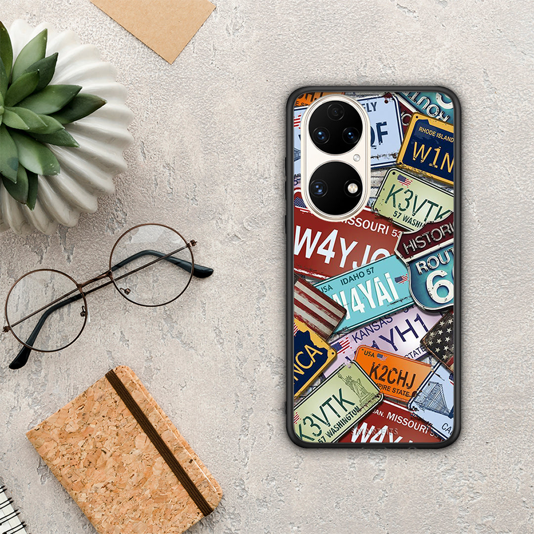 Car Plates - Huawei P50 θήκη