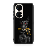 Thumbnail for Huawei P50 Golden Gun Θήκη Αγίου Βαλεντίνου από τη Smartfits με σχέδιο στο πίσω μέρος και μαύρο περίβλημα | Smartphone case with colorful back and black bezels by Smartfits