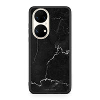Thumbnail for Huawei P50 Marble Black θήκη από τη Smartfits με σχέδιο στο πίσω μέρος και μαύρο περίβλημα | Smartphone case with colorful back and black bezels by Smartfits