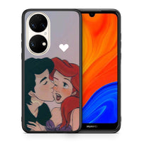 Thumbnail for Θήκη Αγίου Βαλεντίνου Huawei P50 Mermaid Love από τη Smartfits με σχέδιο στο πίσω μέρος και μαύρο περίβλημα | Huawei P50 Mermaid Love case with colorful back and black bezels