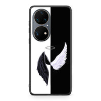 Thumbnail for Huawei P50 Pro Angels Demons θήκη από τη Smartfits με σχέδιο στο πίσω μέρος και μαύρο περίβλημα | Smartphone case with colorful back and black bezels by Smartfits