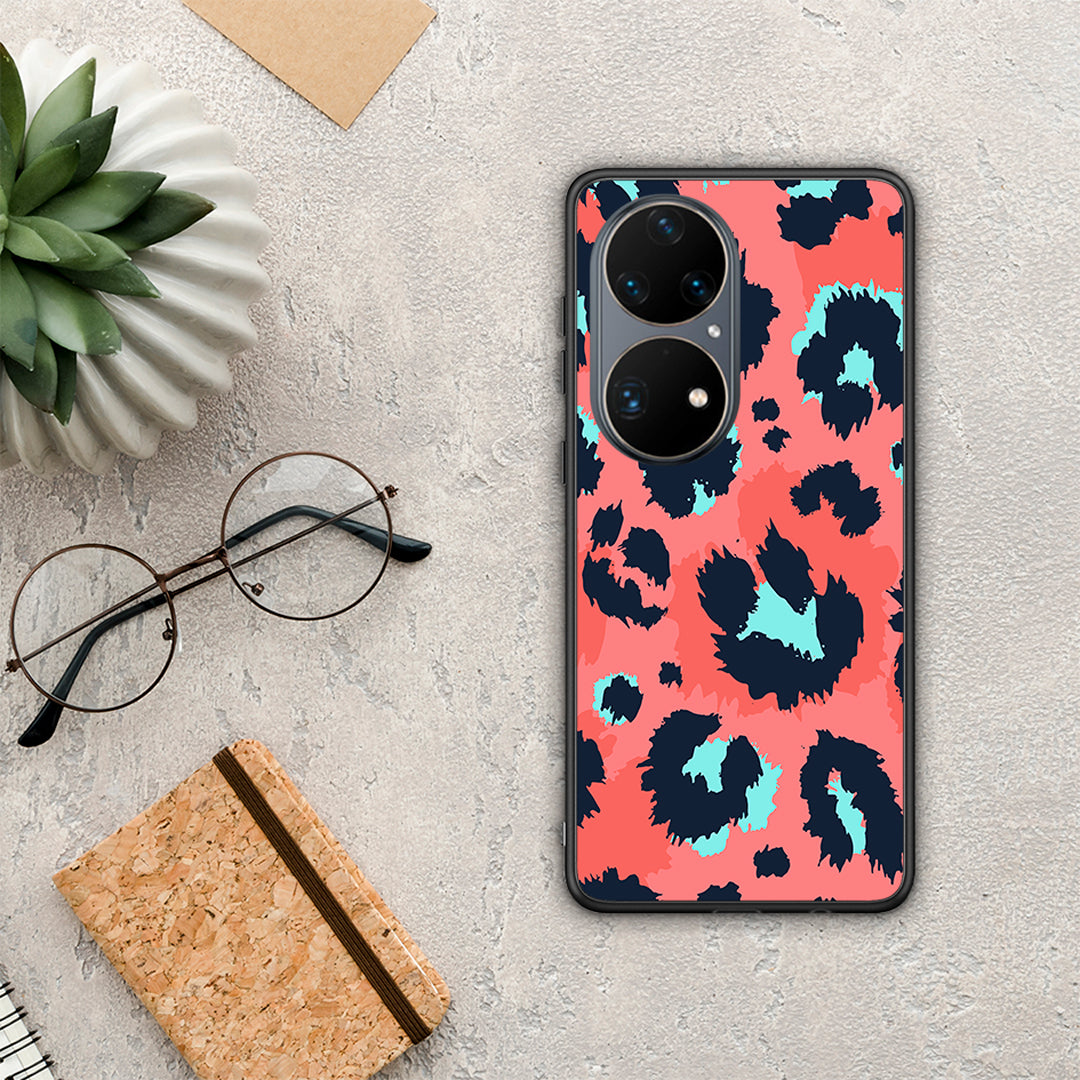 Animal Pink Leopard - Huawei P50 Pro θήκη