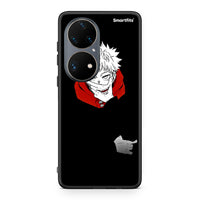 Thumbnail for Huawei P50 Pro Itadori Anime θήκη από τη Smartfits με σχέδιο στο πίσω μέρος και μαύρο περίβλημα | Smartphone case with colorful back and black bezels by Smartfits