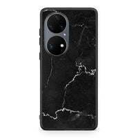 Thumbnail for Huawei P50 Pro Marble Black θήκη από τη Smartfits με σχέδιο στο πίσω μέρος και μαύρο περίβλημα | Smartphone case with colorful back and black bezels by Smartfits
