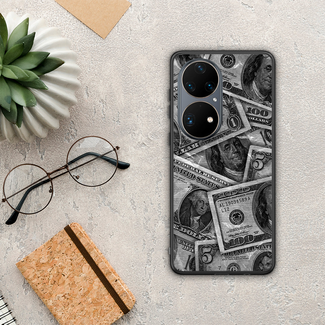 Money Dollars - Huawei P50 Pro θήκη