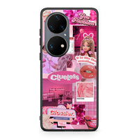 Thumbnail for Huawei P50 Pro Pink Love Θήκη Αγίου Βαλεντίνου από τη Smartfits με σχέδιο στο πίσω μέρος και μαύρο περίβλημα | Smartphone case with colorful back and black bezels by Smartfits