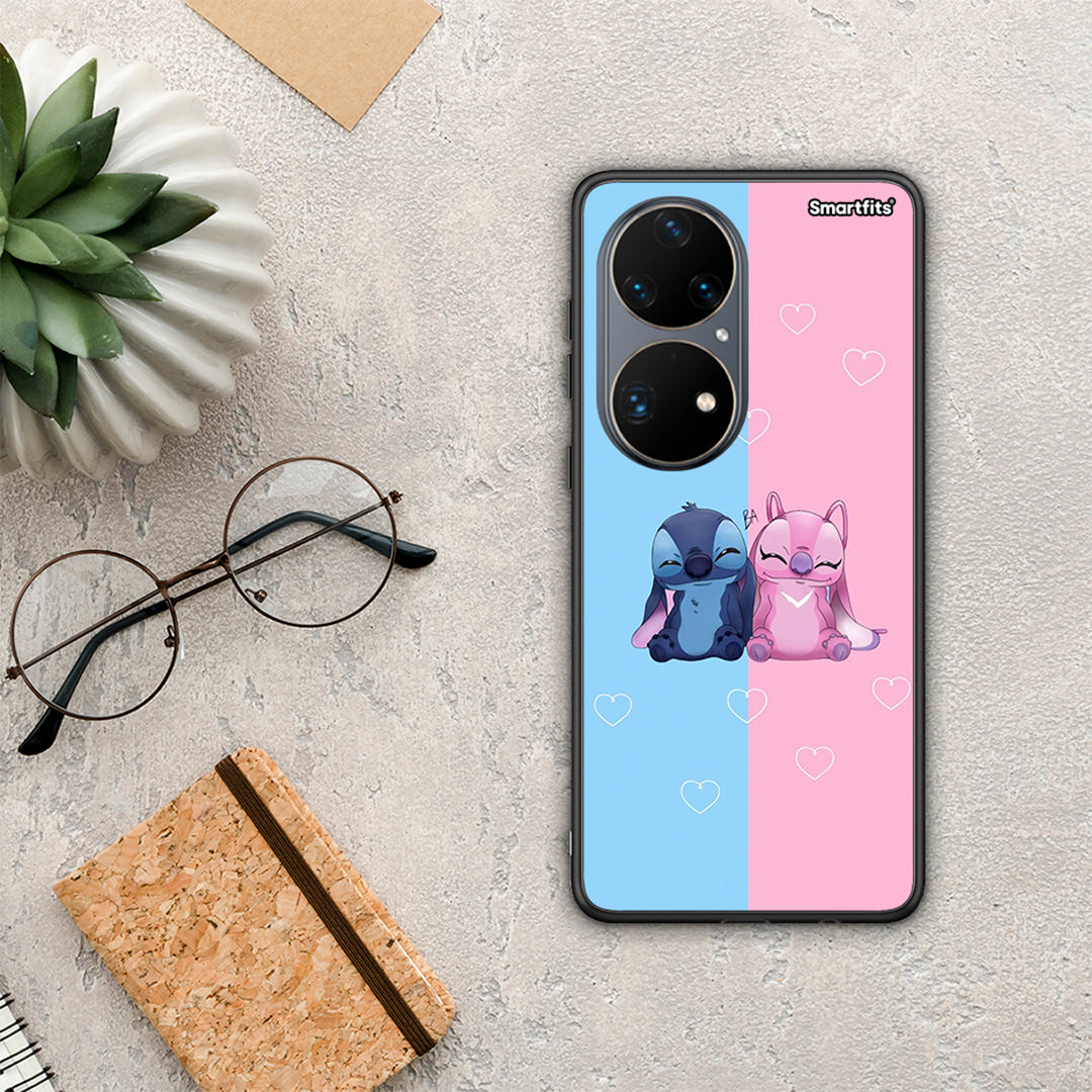 Stitch And Angel - Huawei P50 Pro θήκη