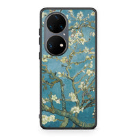 Thumbnail for Huawei P50 Pro White Blossoms θήκη από τη Smartfits με σχέδιο στο πίσω μέρος και μαύρο περίβλημα | Smartphone case with colorful back and black bezels by Smartfits