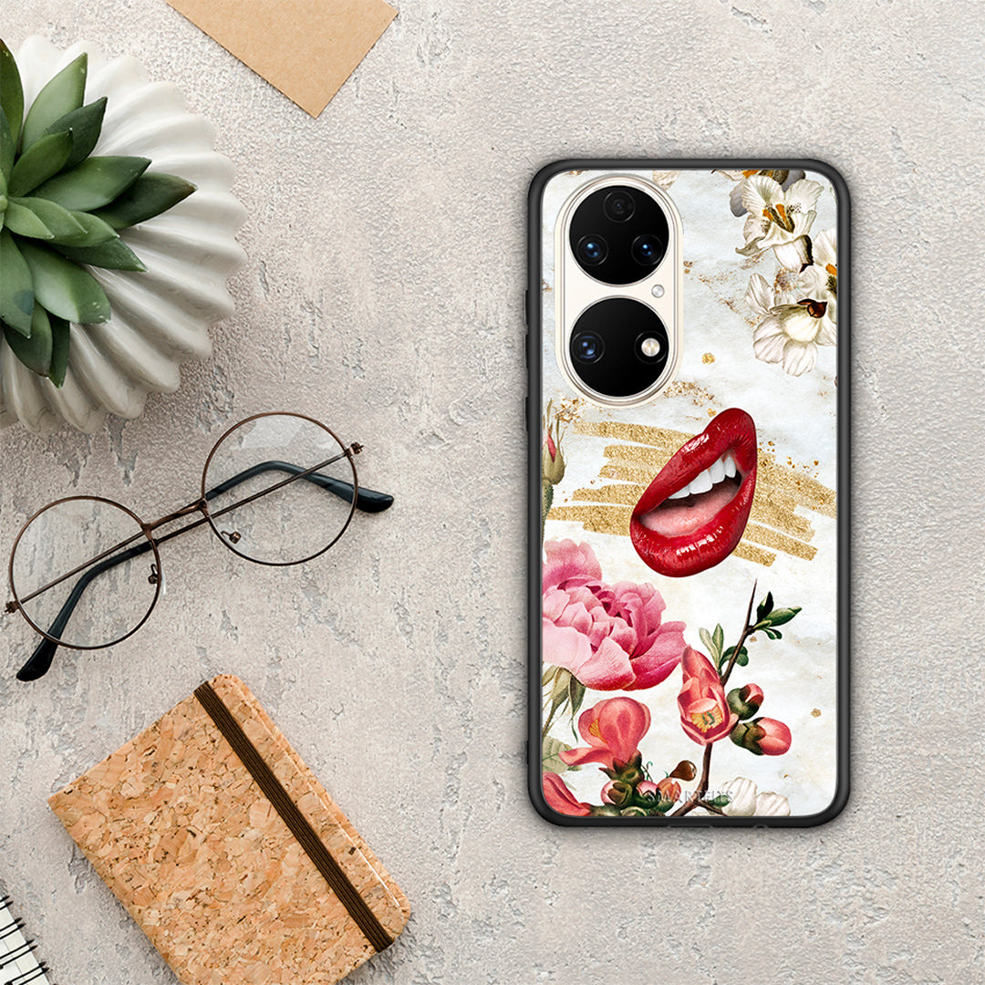 Red Lips - Huawei P50 θήκη