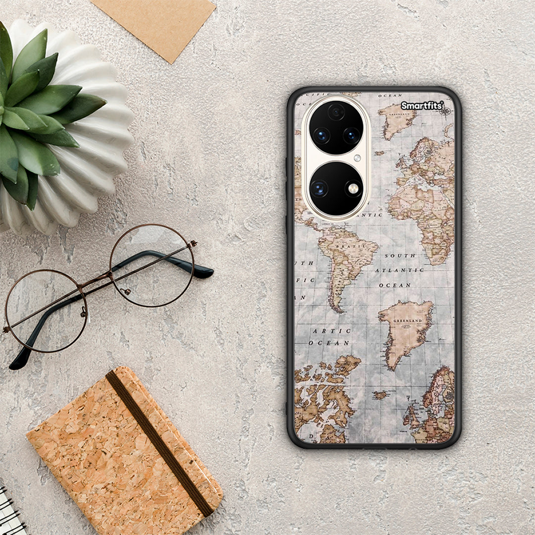 World Map - Huawei P50 θήκη