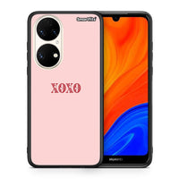 Thumbnail for Θήκη Huawei P50 XOXO Love από τη Smartfits με σχέδιο στο πίσω μέρος και μαύρο περίβλημα | Huawei P50 XOXO Love case with colorful back and black bezels