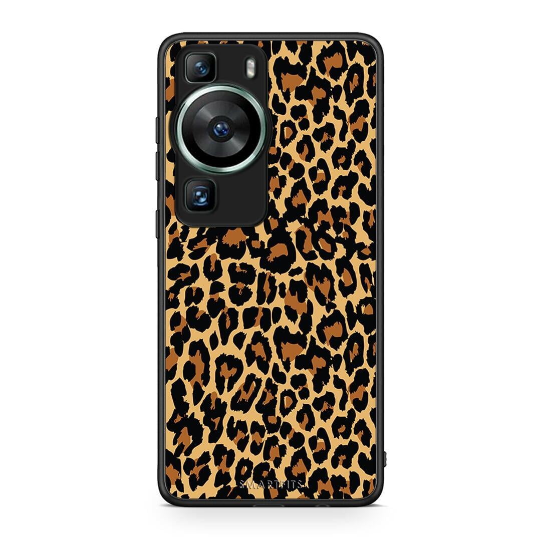 Θήκη Huawei P60 Animal Leopard από τη Smartfits με σχέδιο στο πίσω μέρος και μαύρο περίβλημα | Huawei P60 Animal Leopard Case with Colorful Back and Black Bezels