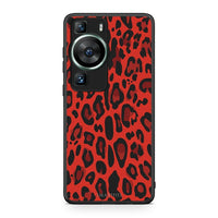 Thumbnail for Θήκη Huawei P60 Animal Red Leopard από τη Smartfits με σχέδιο στο πίσω μέρος και μαύρο περίβλημα | Huawei P60 Animal Red Leopard Case with Colorful Back and Black Bezels