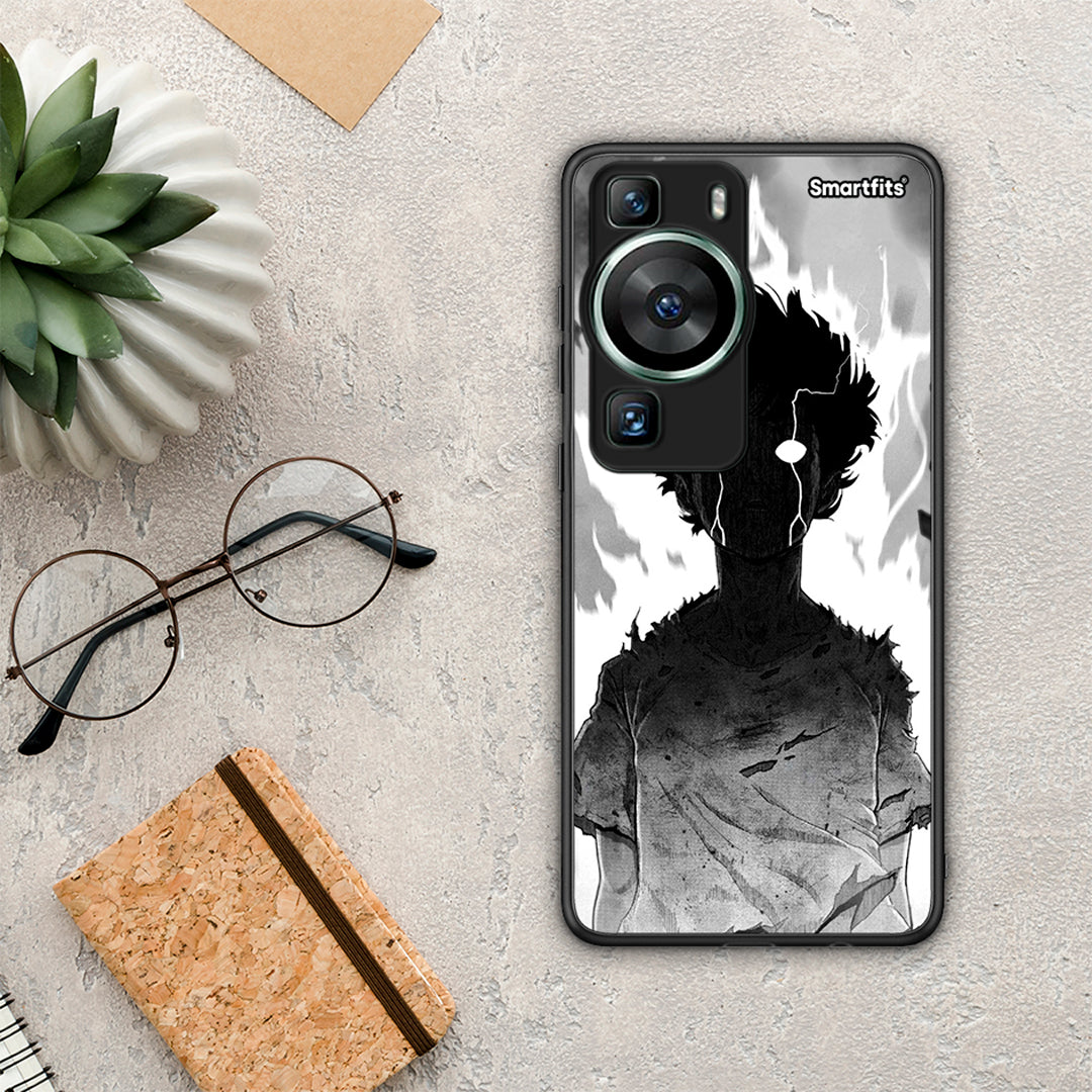 Θήκη Huawei P60 Anime Boy από τη Smartfits με σχέδιο στο πίσω μέρος και μαύρο περίβλημα | Huawei P60 Anime Boy Case with Colorful Back and Black Bezels