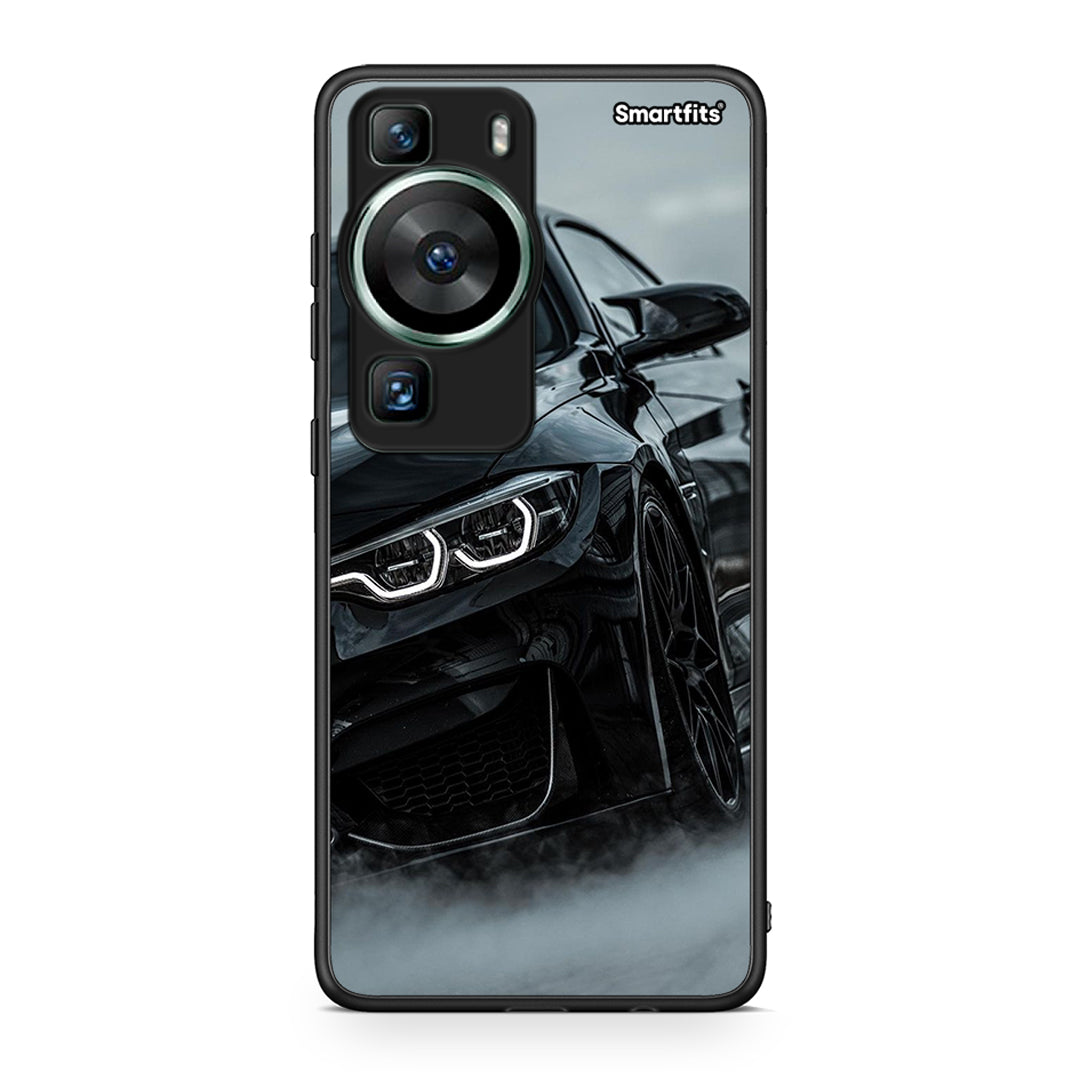Θήκη Huawei P60 Black BMW από τη Smartfits με σχέδιο στο πίσω μέρος και μαύρο περίβλημα | Huawei P60 Black BMW Case with Colorful Back and Black Bezels