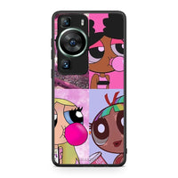 Thumbnail for Θήκη Huawei P60 Bubble Girls από τη Smartfits με σχέδιο στο πίσω μέρος και μαύρο περίβλημα | Huawei P60 Bubble Girls Case with Colorful Back and Black Bezels
