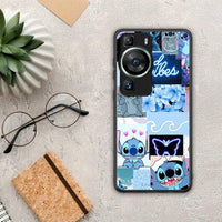 Thumbnail for Θήκη Huawei P60 Collage Good Vibes από τη Smartfits με σχέδιο στο πίσω μέρος και μαύρο περίβλημα | Huawei P60 Collage Good Vibes Case with Colorful Back and Black Bezels